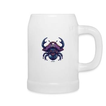 The amazing dung pirate - Beer Mug - white - Right