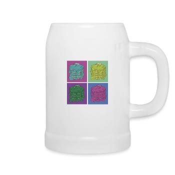 Pancake Lover Kids Retro Vintage - Beer Mug - white - Right