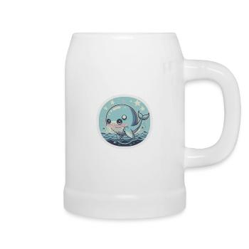 Whale Lover - Beer Mug - white - Right