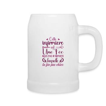 Humour Infirmière | Cette Infirmière Est Une Fée - Chope en céramique - blanc - Droite