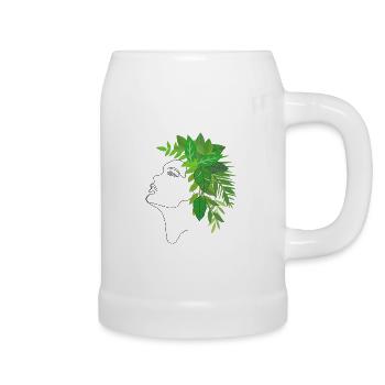 Terre Mère - Chope en céramique - blanc - Droite