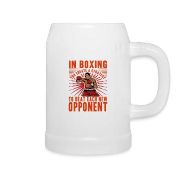 Boxen - Bierkrug - Weiß - Rechts
