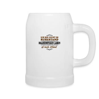 Retirement Pensioner Pensioner Kite flying - Beer Mug - white - Right