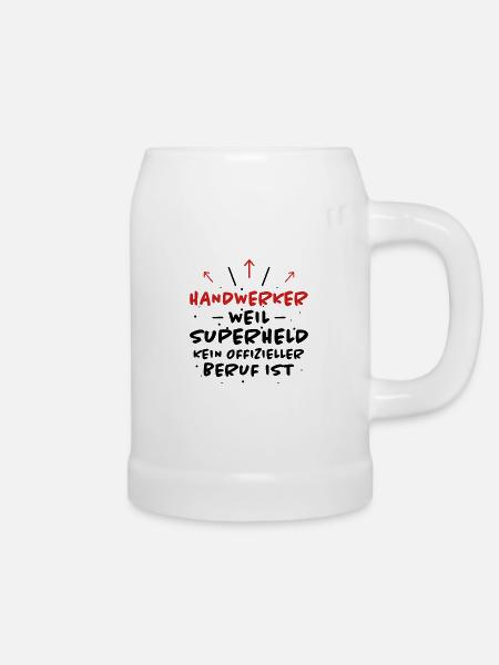 Handwerker Spruch Heimwerker Handwerker Geschenk - Bierkrug - Weiß