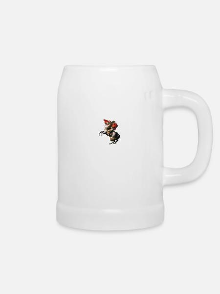 Napoleon Weltreise - Bierkrug - Weiß