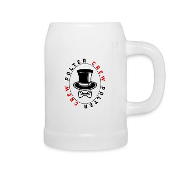 Polter Crew Verlobung Hochzeit - Bierkrug - Weiß - Rechts