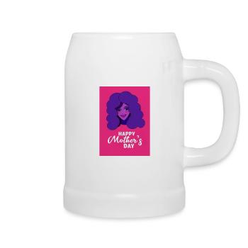 Pop Mother's Day: Pink & Purple Tribute - Beer Mug - white - Right