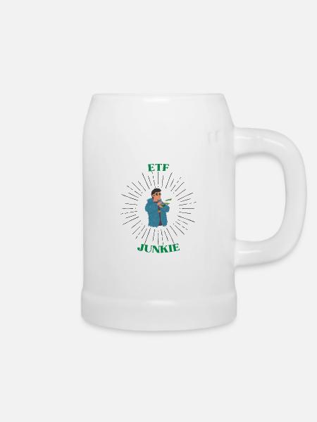 ETF Junkie - Bierkrug - Weiß