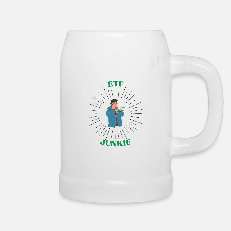 ETF Junkie - Beer Mug - white