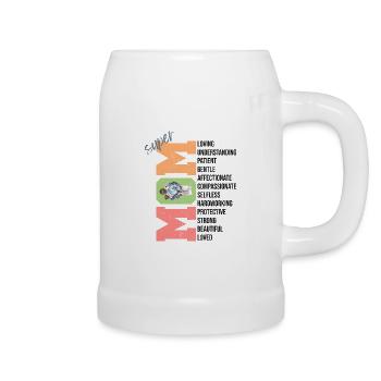 Super MAM Liebevolles Geschenk - Bierkrug - Weiß - Rechts