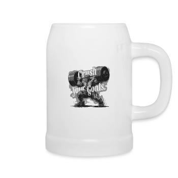 CRUSH YOUR GOALS - Beer Mug - white - Right