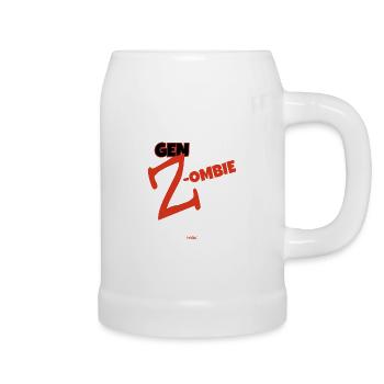 Zombie of Gen Z Zombies - Beer Mug - white - Right