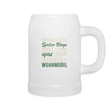 Lustig Opa Wohnmobil Bingo - Bierkrug - Weiß - Rechts