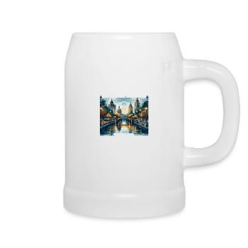 San Antonio Riverwalk, Texas - Bierkrug - Weiß - Rechts