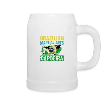 Arts Martiaux brésiliens Capoeira - Chope en céramique - blanc - Droite