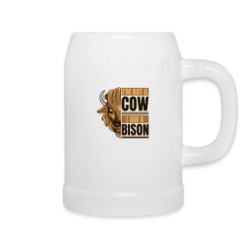 Je ne suis pas une vache, je suis un amateur de bison Buffalo Bovinae - Chope en céramique - blanc - Droite