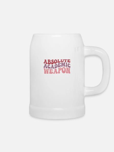 Studenten Absolute Academic Weapon - Bierkrug - Weiß
