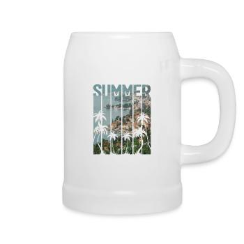 Croatia Croatia Hrvatska travel summer opatija - Beer Mug - white - Right