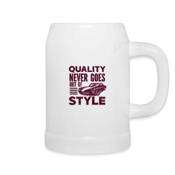 Vintage Car Veteran Classic Car Freedom United States - Beer Mug - white - Right