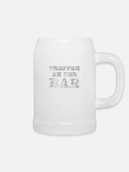 TREFFEN AN DER BAR - Bierkrug - Weiß