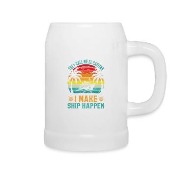 Ship Boat Captain - Beer Mug - white - Right