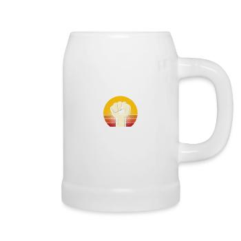 Introverts unite separately in their - Beer Mug - white - Right