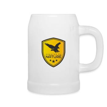 ANGETRIEBEN VON DER NATUR - Bierkrug - Weiß - Rechts