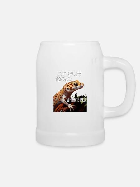 LEOPARD GECKO WHISPERER - Bierkrug - Weiß