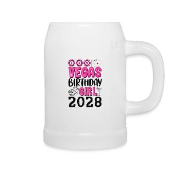 Fille d’anniversaire de Vegas 2028 - Chope en céramique - blanc - Droite