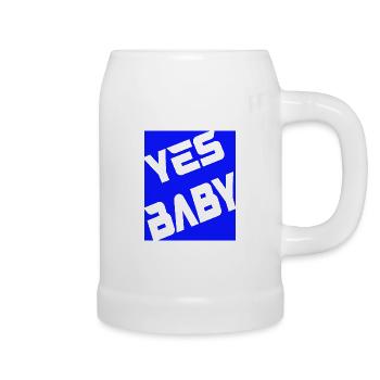 Yes Baby - Bierkrug - Weiß - Rechts