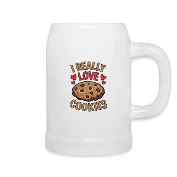 Cookies Disant Biscuits au Chocolat Cadeau de Cookie Drôle - Chope en céramique - blanc - Droite