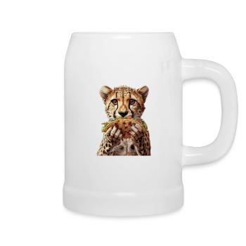 Cheetah - Beer Mug - white - Right