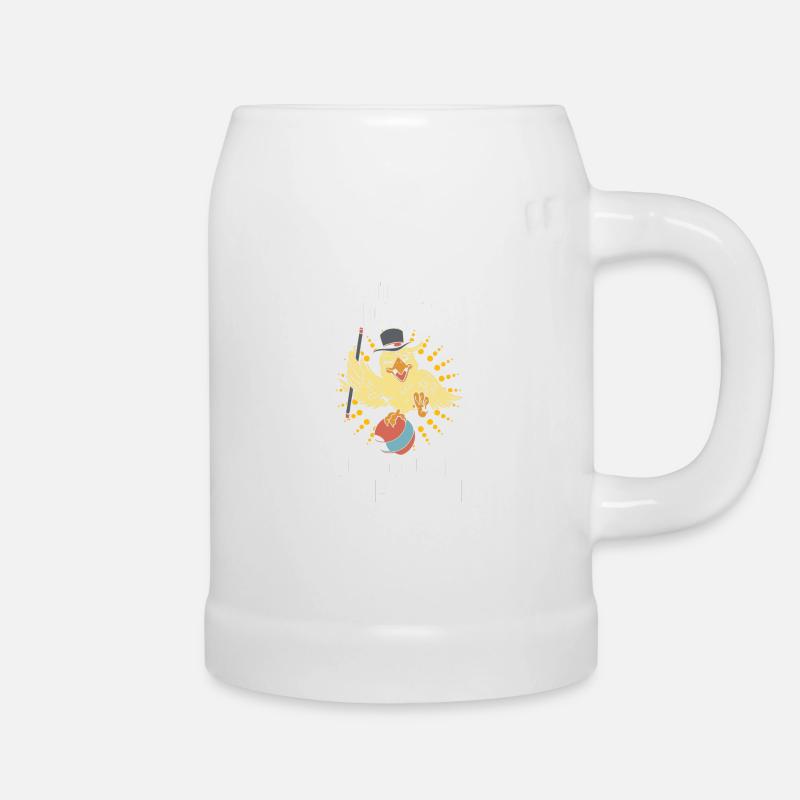 Funny Magician Magic - Beer Mug - white