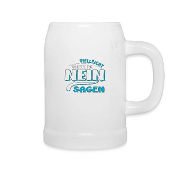 NEIN SAGEN - Bierkrug - Weiß - Rechts