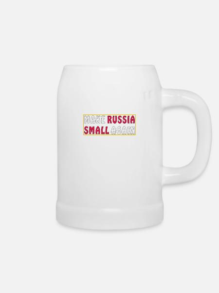 MAKE RUSSIA SMALL AGAIN - Bierkrug - Weiß