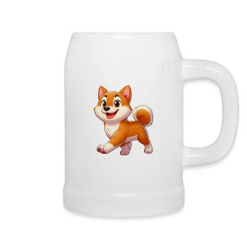 Shiba 3 - Bierkrug - Weiß - Rechts