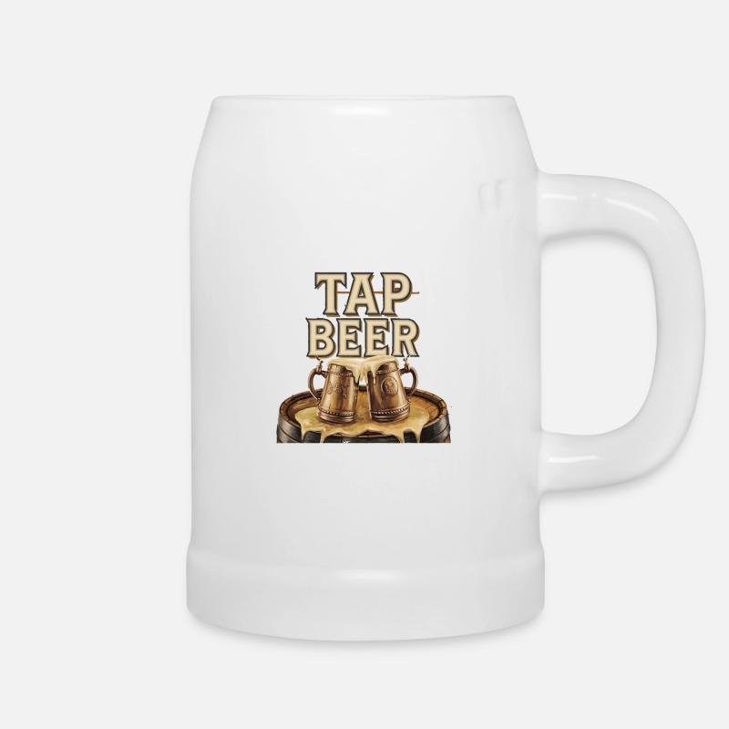 BIER - Bierkrug - Weiß