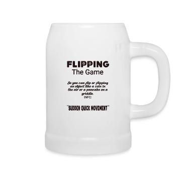 Flipping the game slang - Beer Mug - white - Right