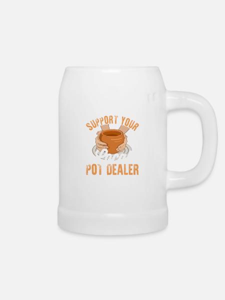 Pot Dealer - Bierkrug - Weiß