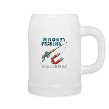 MAGNET FISHING PURE EXCITEMENT - Beer Mug - white - Right