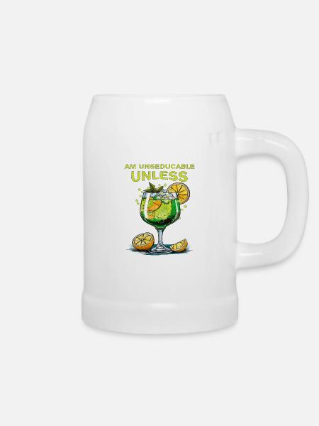 GETRÄNK AM UNSEDUCABLE UNLESS - Bierkrug - Weiß
