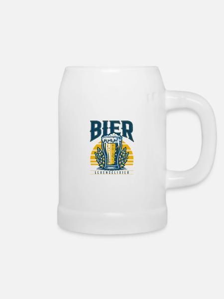 Bier Spruch Bier Sprüche - Bierkrug - Weiß