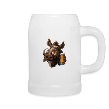 Warzenschwein Bier - Bierkrug - Weiß - Rechts