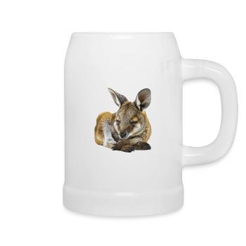 Wallaby - Bierkrug - Weiß - Rechts