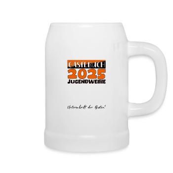 Jugendweihe 2025 Guestbook Gift Girls Boys - Beer Mug - white - Right