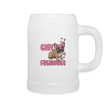 Juste une fille qui aime les Frenchies - Chope en céramique - blanc - Droite