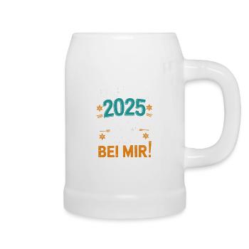 Jugendweihe 2025 Bestanden Eltern Wohnen Immer - Bierkrug - Weiß - Rechts