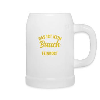 Das ist kein dicker Bauch – Feinkostgewölbe Fun Sh - Bierkrug - Weiß - Rechts