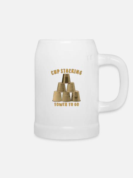 CUP STACKING TOWER TO GO - Bierkrug - Weiß