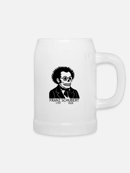 Franz Schubert - Bierkrug - Weiß